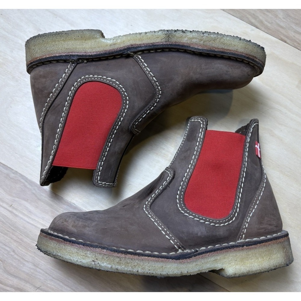 Duckfeet Roskilde Boots Chelsea Cocoa Red Women's 37 US 6.5-7 Pull On Gorpcore